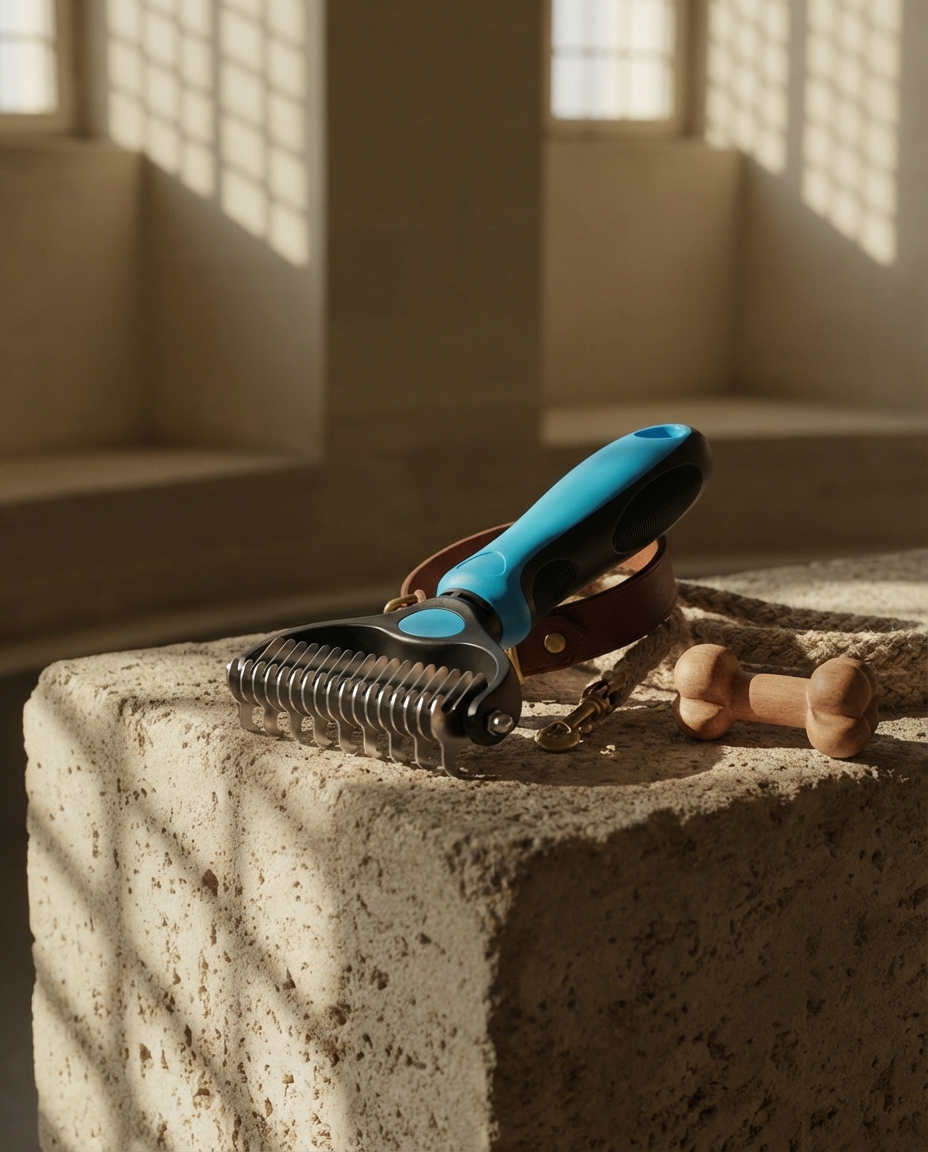 FURBLADE™ – Brosse 2-en-1 anti-mue & coupe-nœuds en acier inoxydable